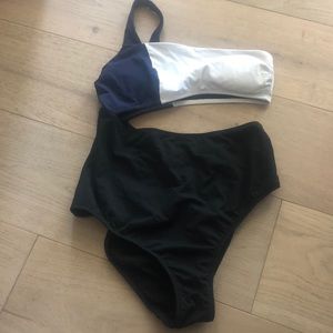 Athleta one piece cut out swim size xxs